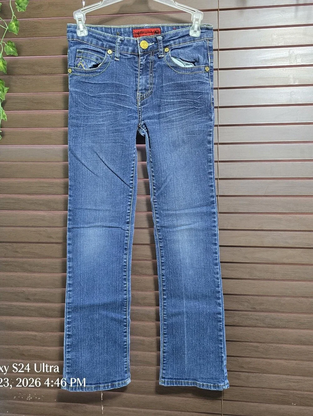 Vigoss Bootcut Low-rise Mid Wash Blingy Girls Jeans Size 12